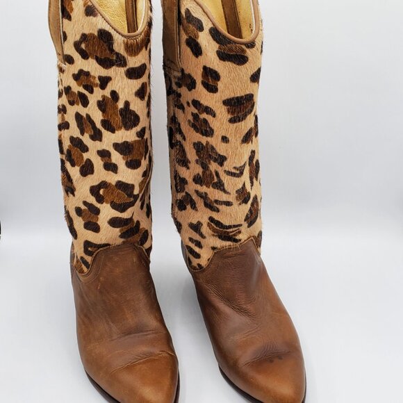 Seychelles Pointed Toe Leopard Print Western Cowgirl Boot, Size 6.5 - Picture 3 of 10